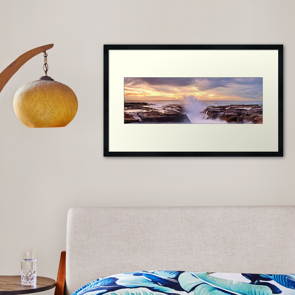 Narrabeen Rocks, New South Wales, Australia Framed Art Print