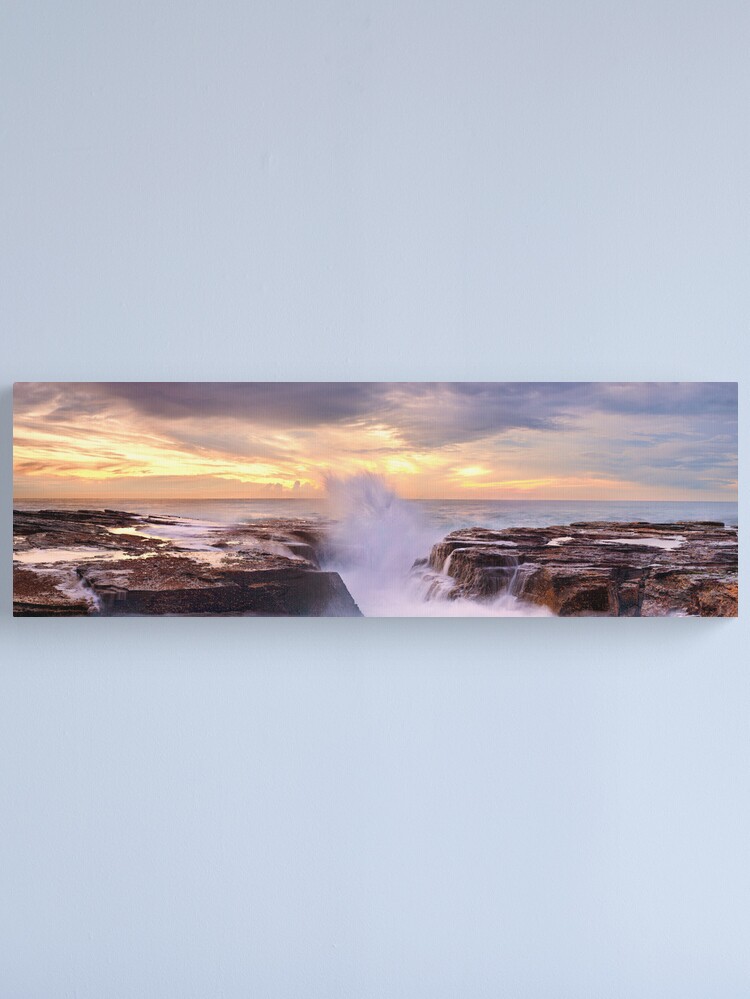 Alternate view of Narrabeen Rocks, New South Wales, Australia Canvas Print