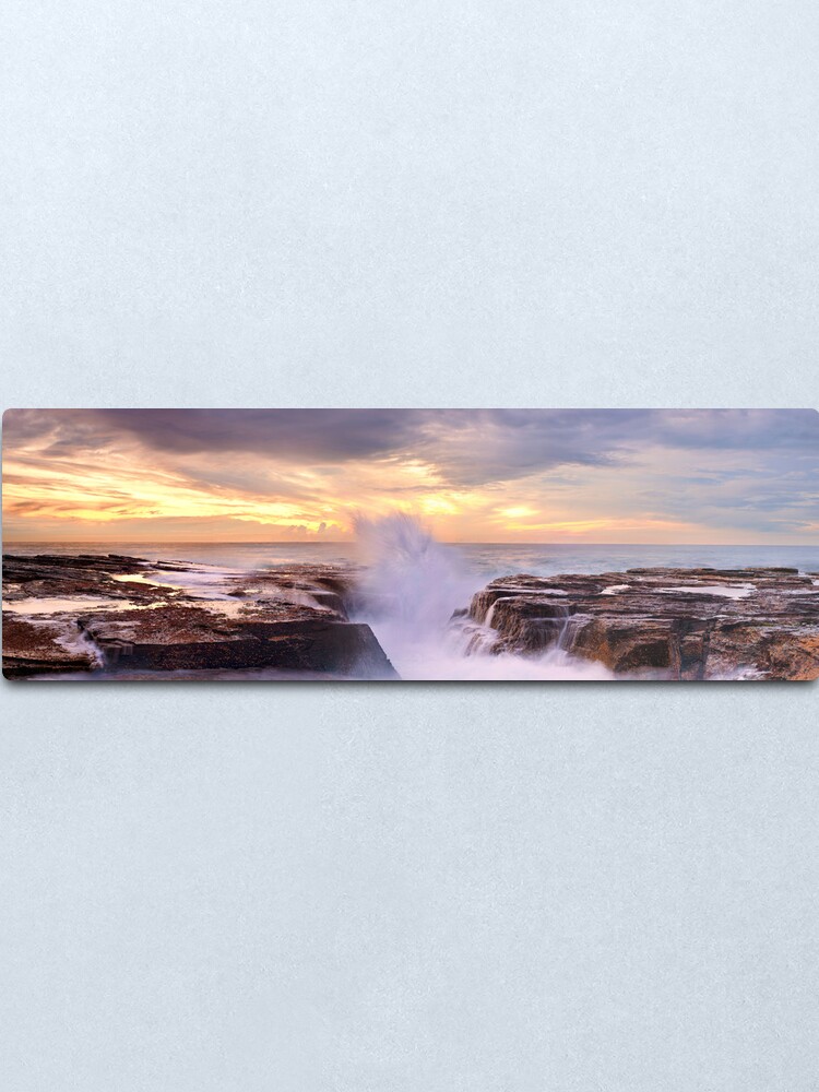 Alternate view of Narrabeen Rocks, New South Wales, Australia Metal Print