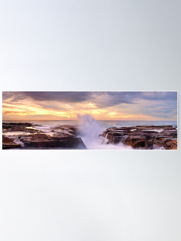 Alternate view of Narrabeen Rocks, New South Wales, Australia Poster