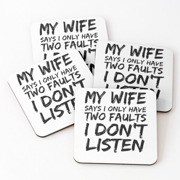 Item preview, Dad Joke My Wife Says I Only Have Two Faults I Don't Listen Father's Day Gift designed and sold by TNDesignStudio.