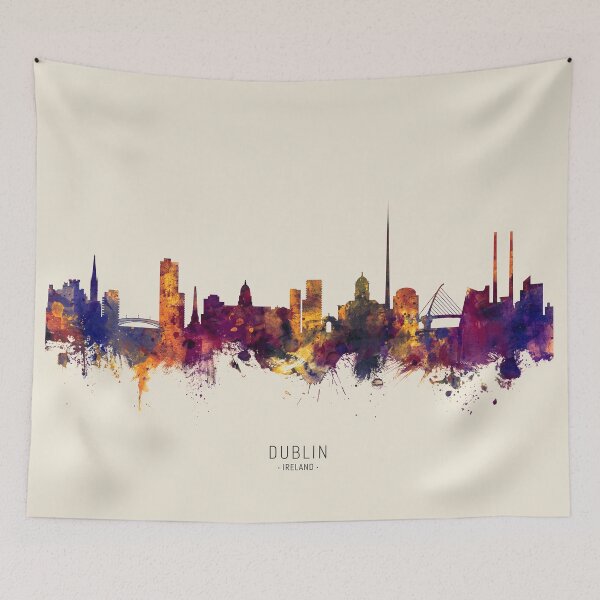 Artikelvorschau, Dublin Ireland Skyline entworfen und verkauft von ArtPrints.
