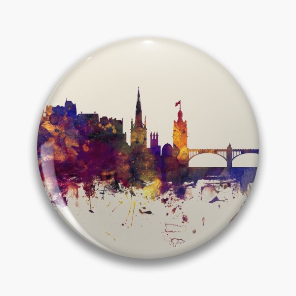 Item preview, Edinburgh Scotland Skyline designed and sold by ArtPrints.
