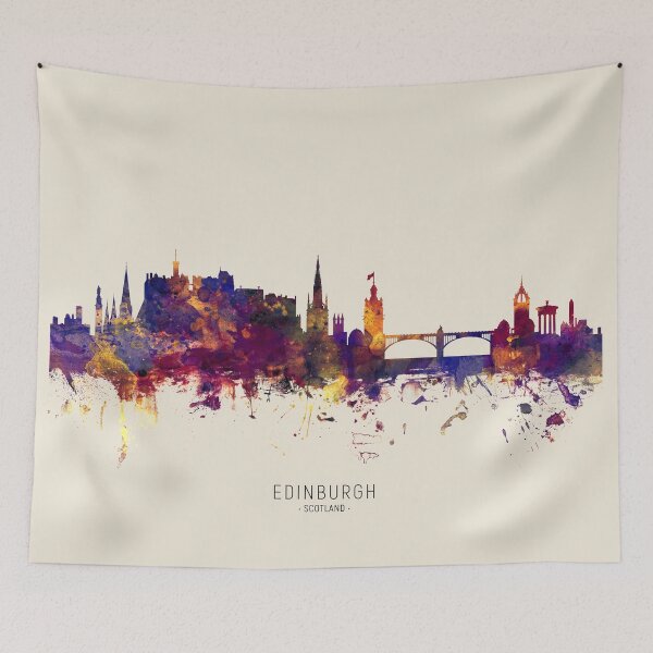 Item preview, Edinburgh Scotland Skyline designed and sold by ArtPrints.