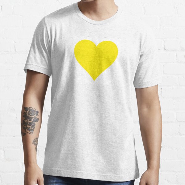 yellow heart t shirt