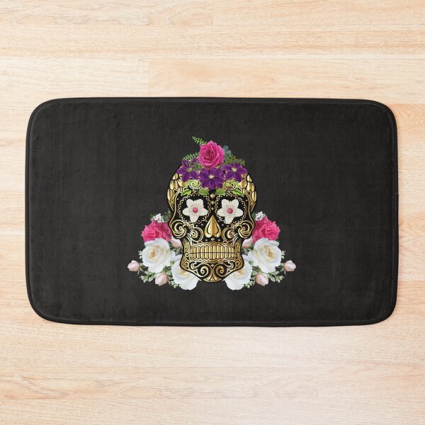 Item preview, Gold Skull With Flowered Eyes And Roses II designed and sold by Diane Gotti.