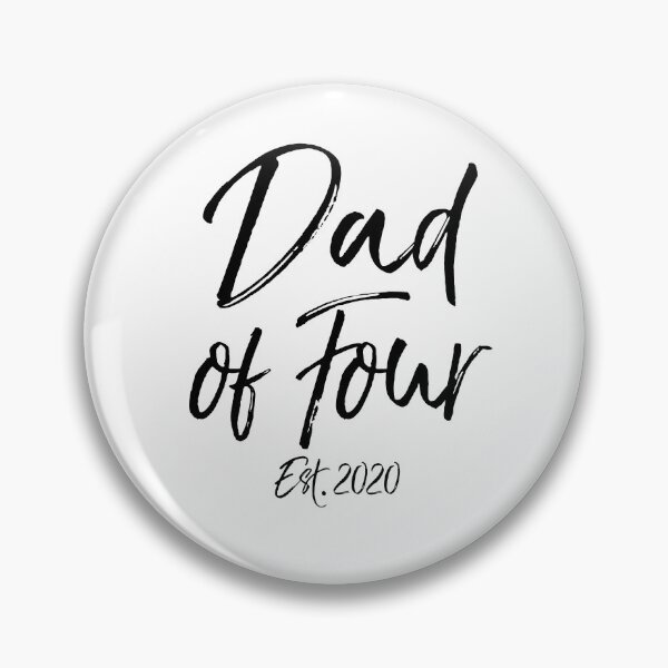 Artikelvorschau, Dad of Four Est. 2020 Father's Day Gift entworfen und verkauft von TNDesignStudio.