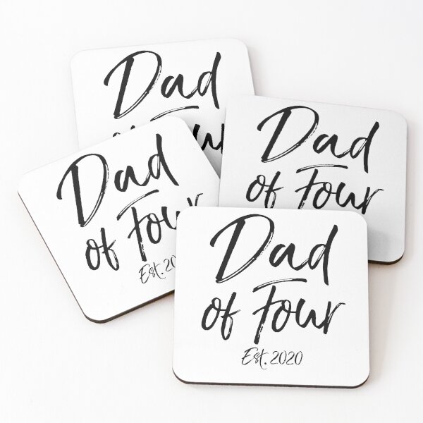 Item preview, Dad of Four Est. 2020 Father's Day Gift designed and sold by TNDesignStudio.