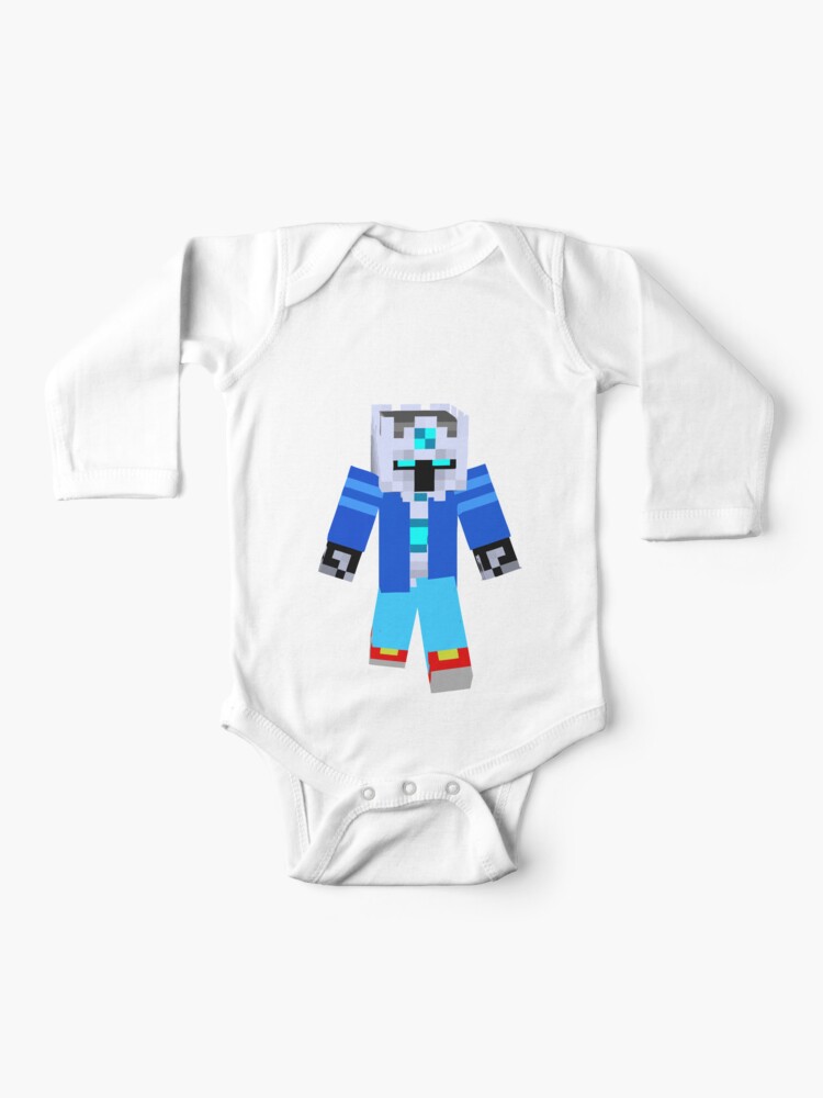 Skin Frost Diamond Minecraft Baby One Piece By Hamad678 Redbubble