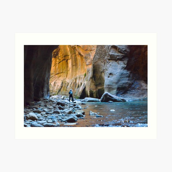 Virgin River Narrows - Zion National Park Art Print