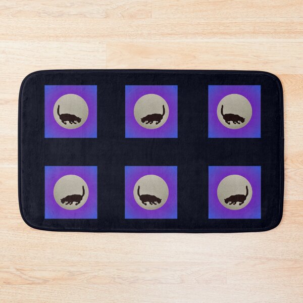 Item preview, Cat in front of a moon x 4 designed and sold by Jenni Ivins.