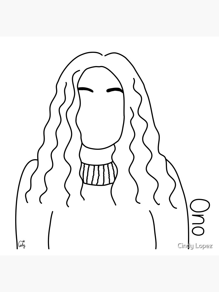 Yoko Ono By Cindy Lopez Art Board Print By Cindy E Lopez Redbubble