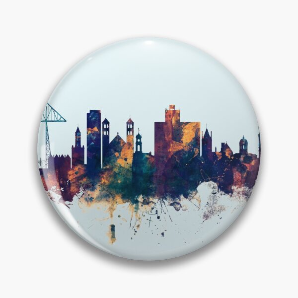 Item preview, Middlesbrough England Skyline designed and sold by ArtPrints.