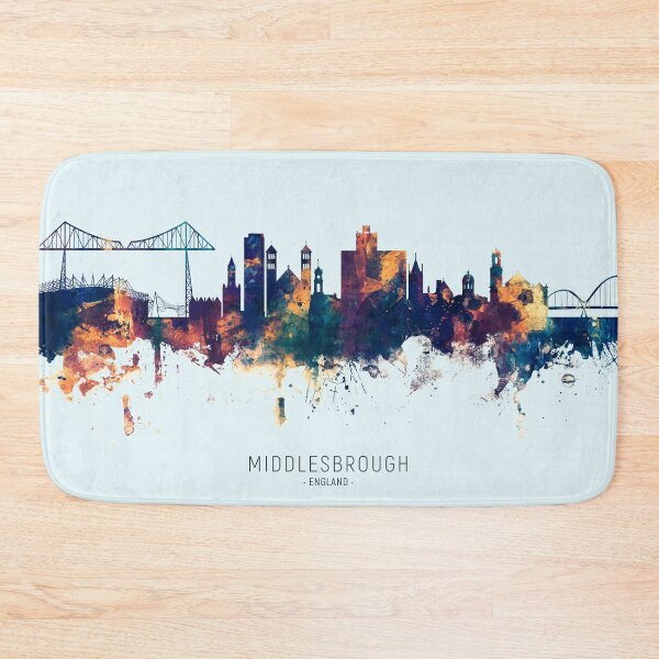 Item preview, Middlesbrough England Skyline designed and sold by ArtPrints.
