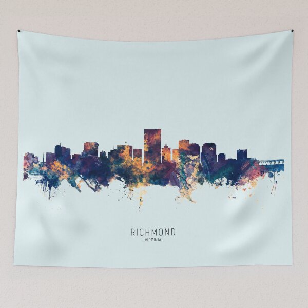 Item preview, Richmond Virginia Skyline designed and sold by ArtPrints.