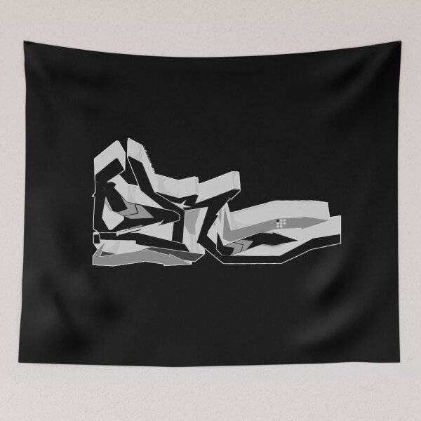 Item preview, white&black graffity on the black background designed and sold by --Andrii--.