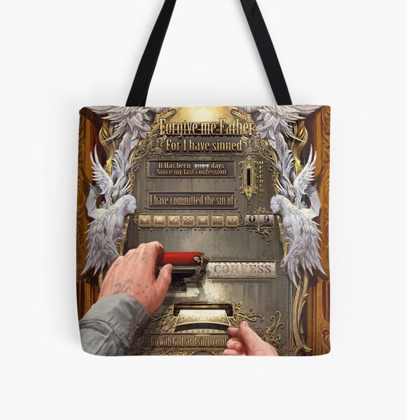 Clockwork Confessional All Over Print Tote Bag