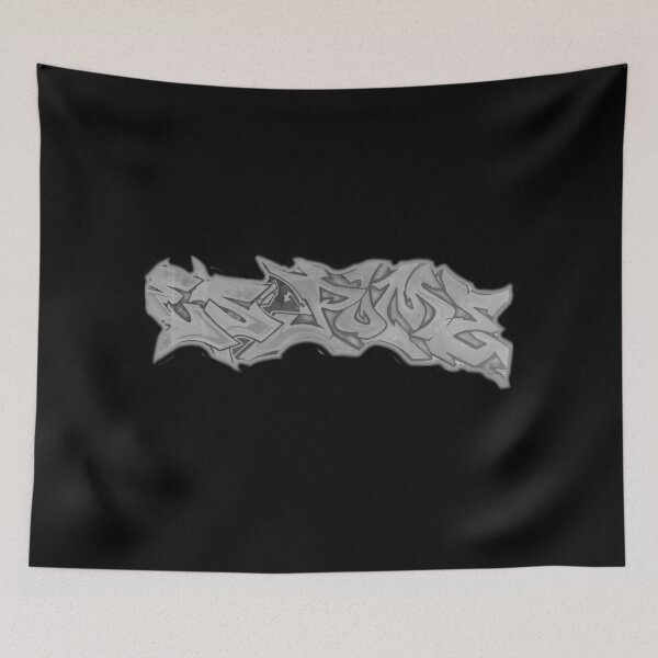 Item preview, white&black graffity on the black background designed and sold by --Andrii--.