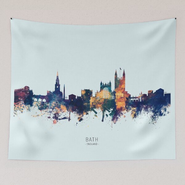 Item preview, Bath England Skyline Cityscape designed and sold by ArtPrints.