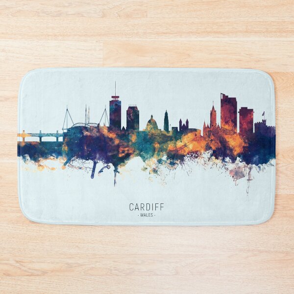 Artikelvorschau, Cardiff Wales Skyline entworfen und verkauft von ArtPrints.