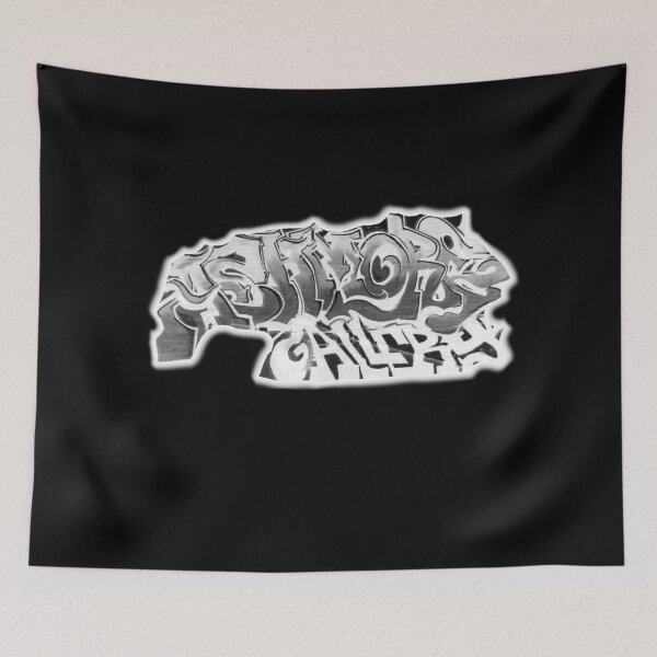 Item preview, white&black graffity on the black background designed and sold by --Andrii--.
