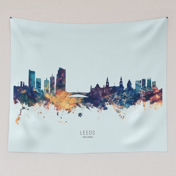 Item preview, Leeds England Skyline designed and sold by ArtPrints.