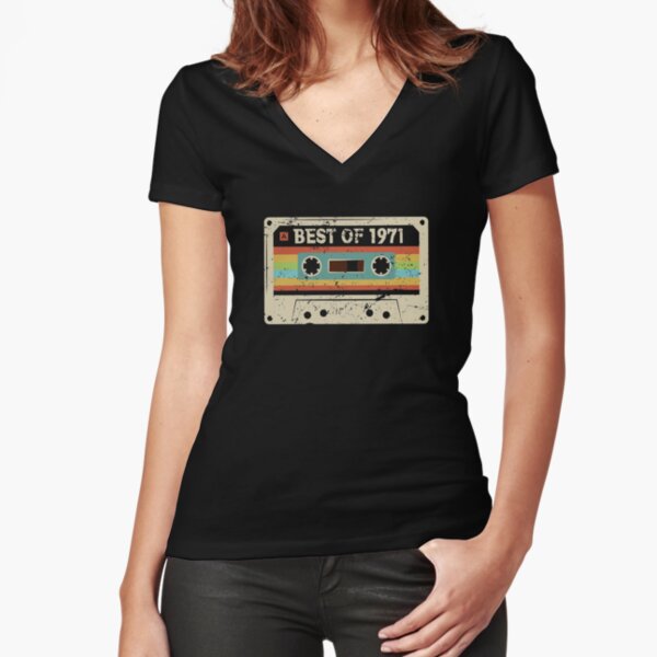 Vista previa del artículo con la obra «Lo mejor de 1971: divertida camiseta vintage de casete, regalo de 54 cumpleaños para hombres y mujeres», diseñado y vendido por BCNDesign.