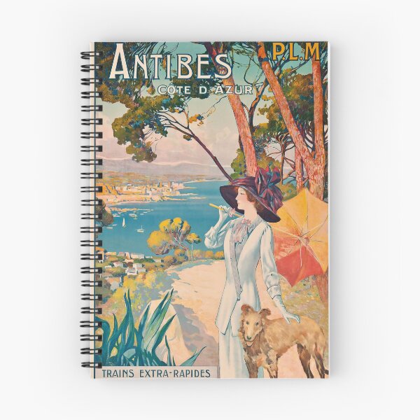 Item preview, PLM Antibes vintage travel poster designed and sold by stickart-marek.