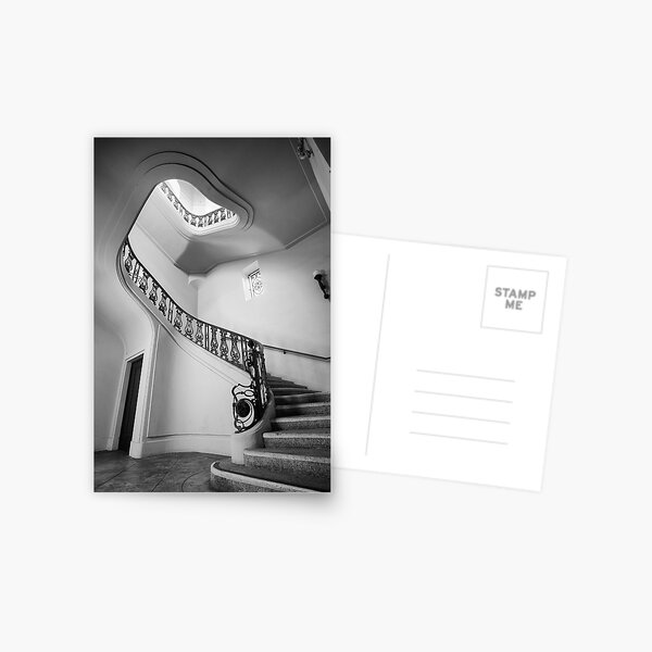 Stairwell (Black & White) Postcard
