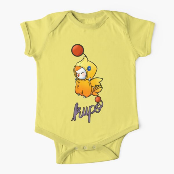 Chocobo Dress-Up Moogle from Final Fantasy Short Sleeve Baby One-Piece