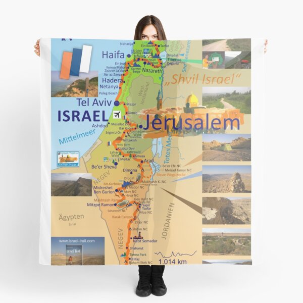 Item preview, Israel National Trail Map, Shvil Israel Map designed and sold by Ch-Seebauer.
