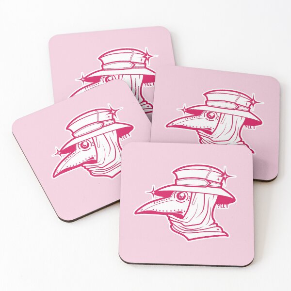 Item preview, Cute Pink Plague Doctor Illustration designed and sold by LaurenTowner.