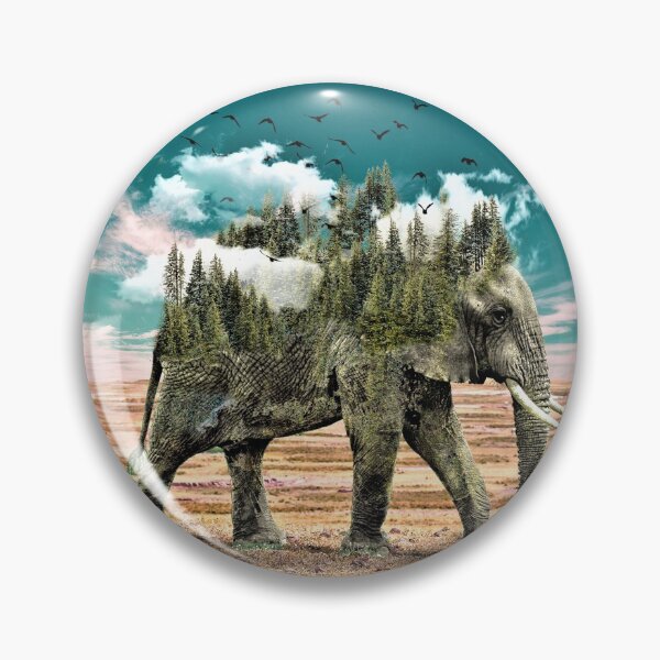 Item preview, Elephant Trees Clouds  designed and sold by Guy Christophe Tixier.