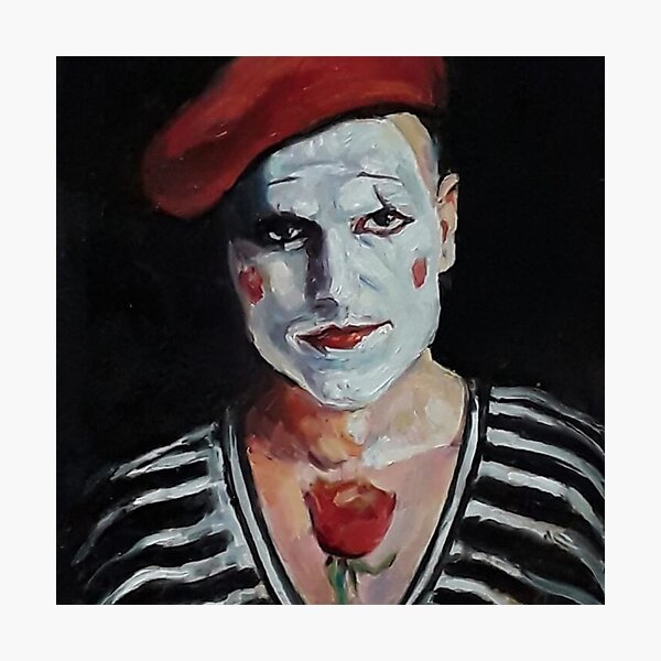 Item preview, Pierrot clown with red hat  designed and sold by Ghostach.
