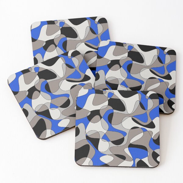 Item preview, Abstract pattern - blue, gray, black and white. designed and sold by K.S ART.