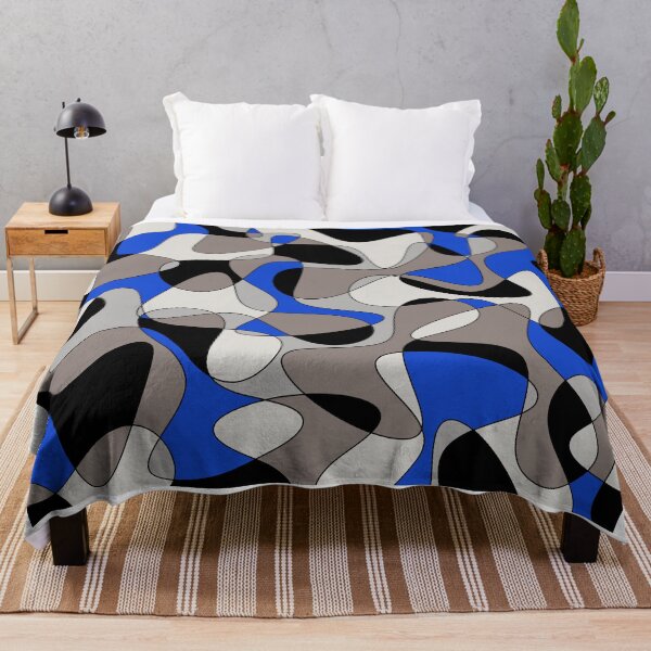 Item preview, Abstract pattern - blue, gray, black and white. designed and sold by K.S ART.