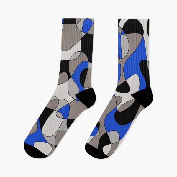 Item preview, Abstract pattern - blue, gray, black and white. designed and sold by K.S ART.