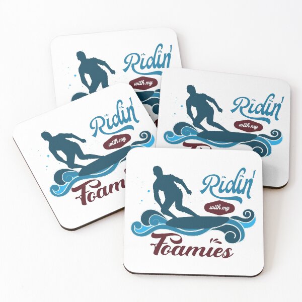 Item preview, Surfing Surfer Ridin with my Foamies Surfboard designed and sold by OmmeDesigns.