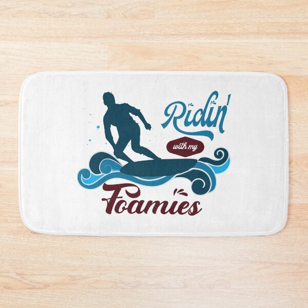 Item preview, Surfing Surfer Ridin with my Foamies Surfboard designed and sold by OmmeDesigns.