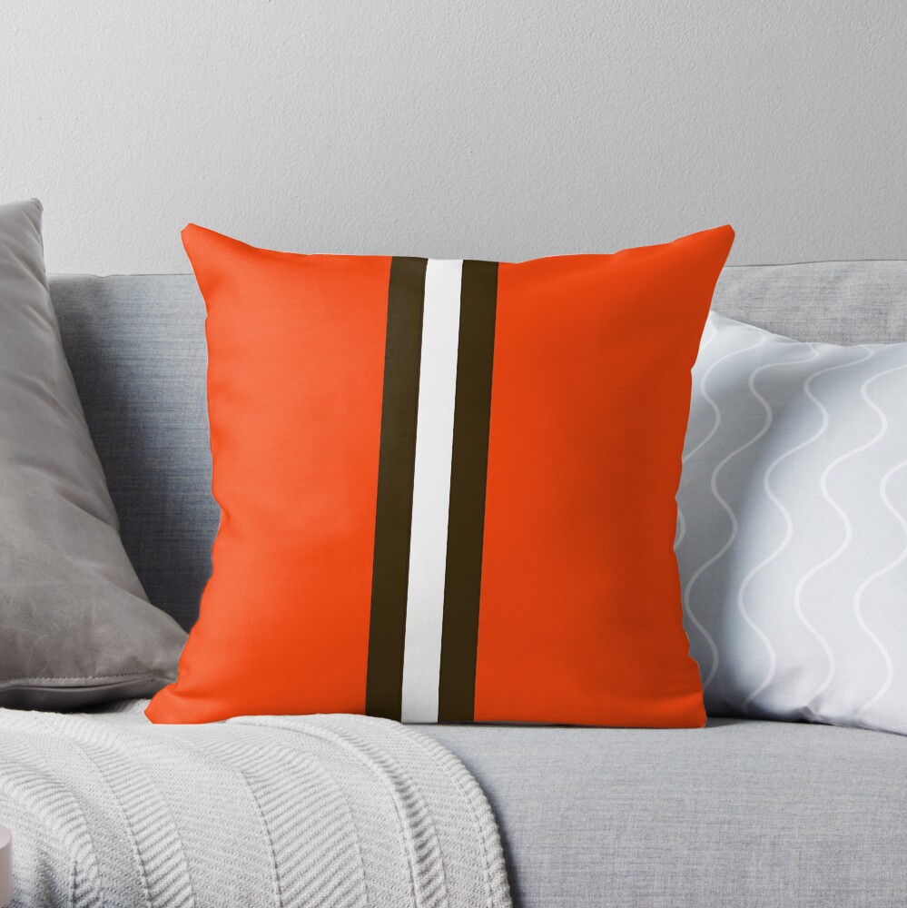 NFL CLEVELAND BROWNS Football Throw Pillow Sports Fan 