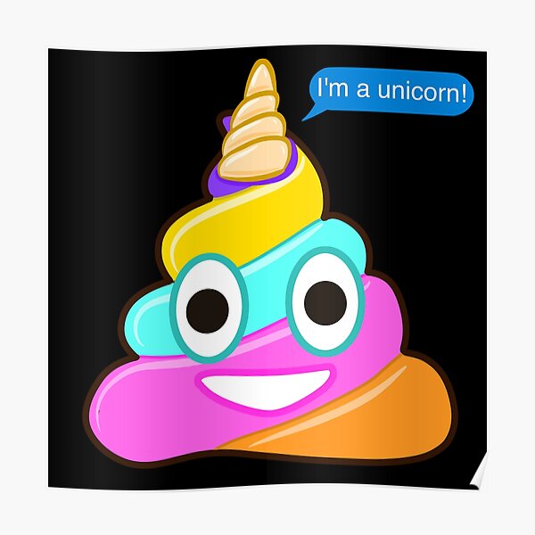 IM A UNICORN MASK Poster