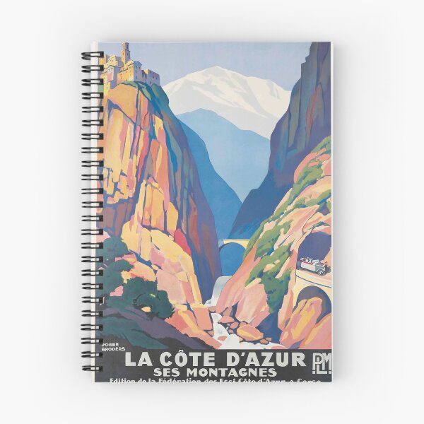 Item preview, PLM Montagnes vintage travel poster designed and sold by stickart-marek.