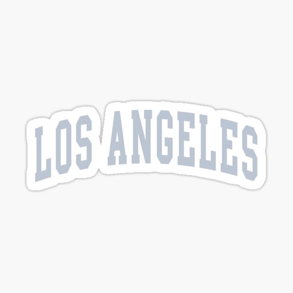 Los Angeles Blue Varsity Lettrage Sticker