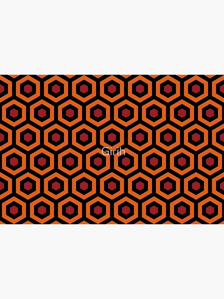 Disover Overlook hotel carpet honeycomb variation Bath Mat