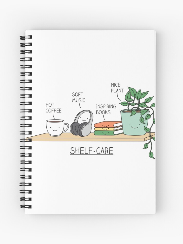 Thumbnail 1 of 3, Spiral Notebook, Self-care designed and sold by Milkyprint.