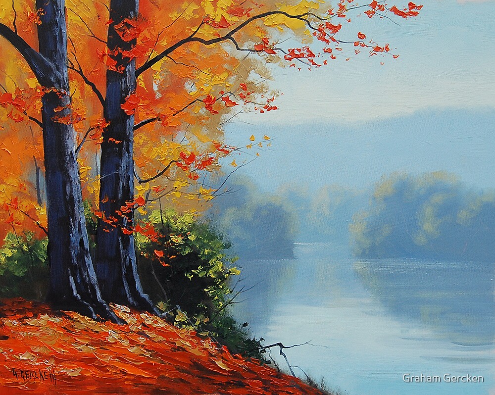 "Autumn Lake" by Graham Gercken | Redbubble