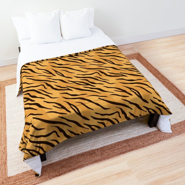 Wild Safari Animal Print Patterns - Tiger Stripes Pattern / Tiger Print Comforter