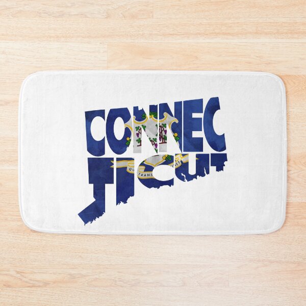 Item preview, Connecticut Typographic Map Flag designed and sold by A Deniz Akerman.