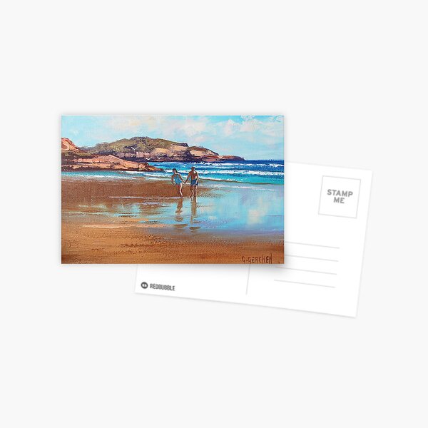 Beach Couple Postcard