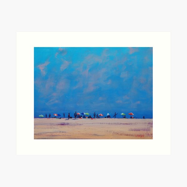 Hazy Beach Day Art Print